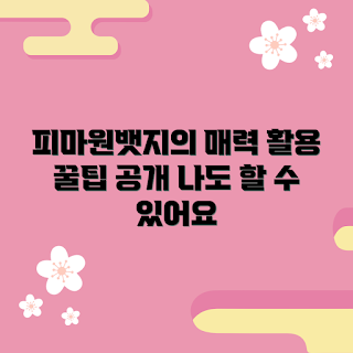 피마원뱃지 추천, 피마원뱃지 활용법, 피마원뱃지 구매, 피마원뱃지 효과, 피마원뱃지 리뷰