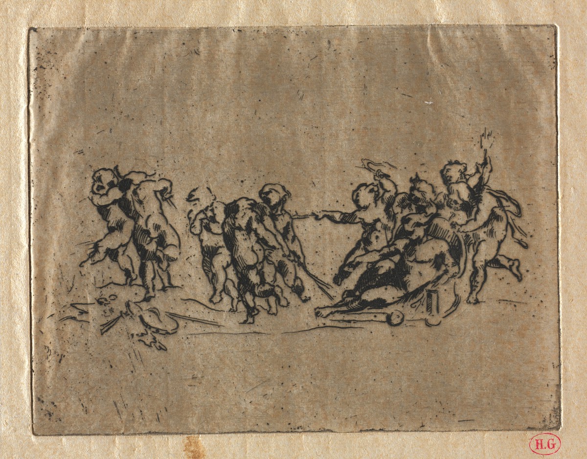 Bacchanal with Children and Chariot c 186070