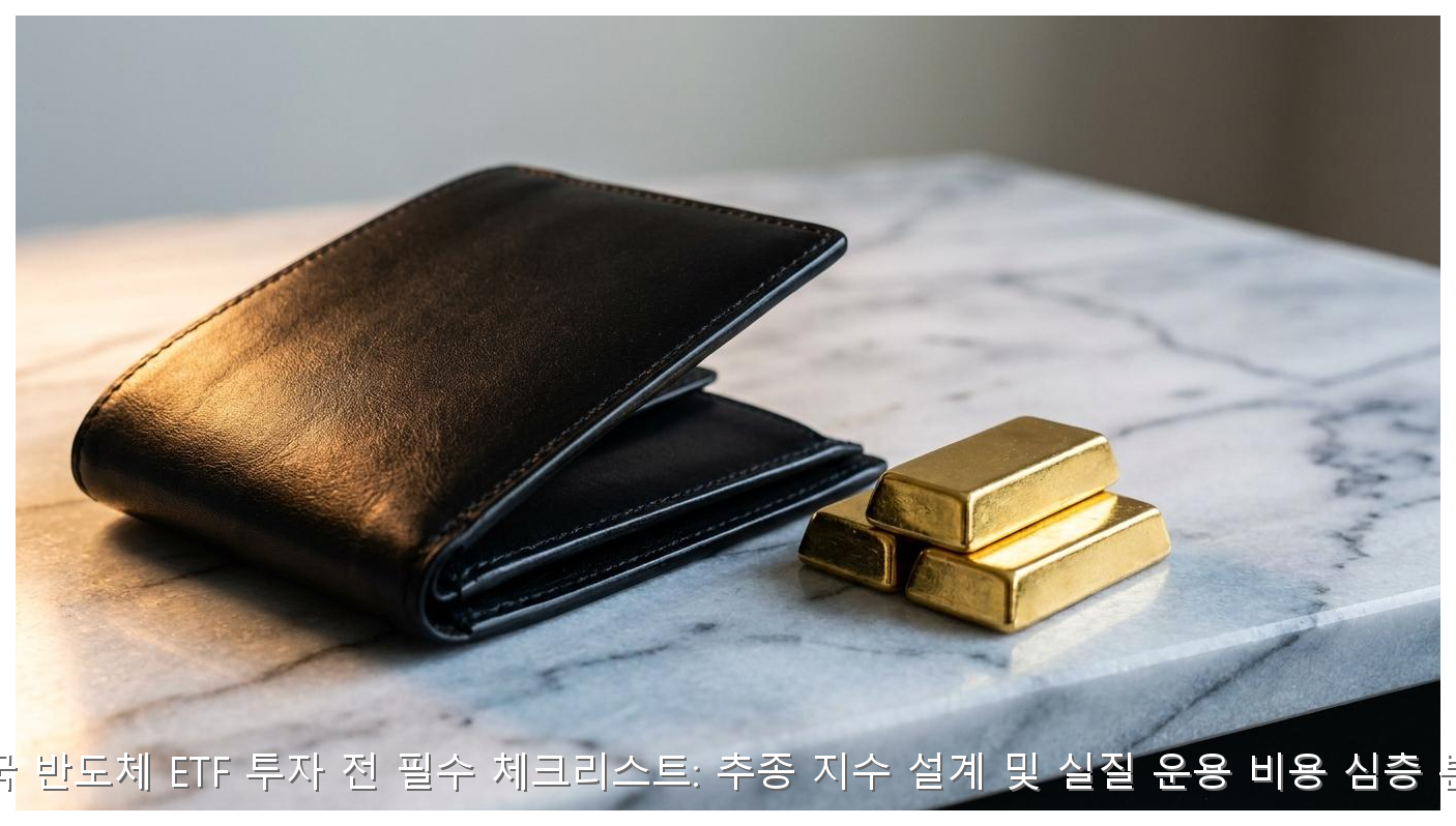 미국 반도체 ETF 투자 전 필수 체크리스트: 추종 지수 설계 및 실질 운용 비용 심층 분석 핵심 안내 및 분석 인포그래픽 (4)