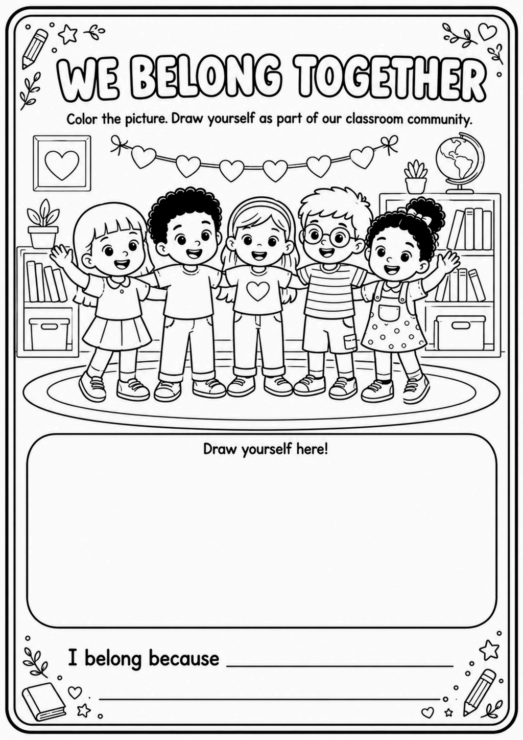 We Belong Together Activity Sheet