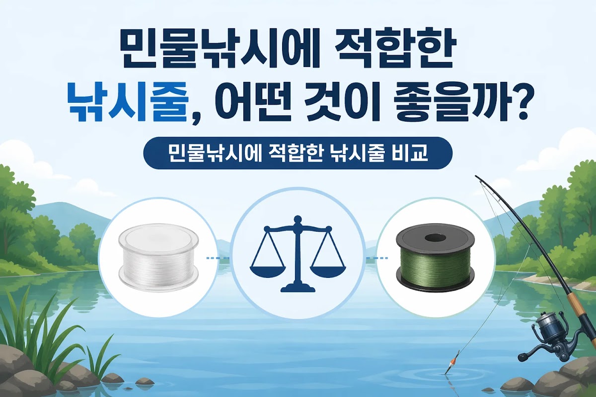 민물낚시에 적합한 낚시줄, 어떤 것이 좋을까?