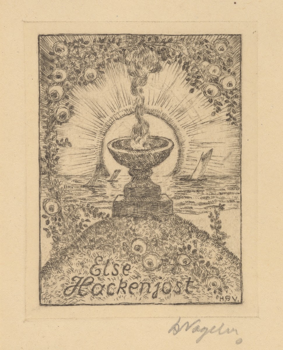 Bookplate Else Hackenjost 1923
