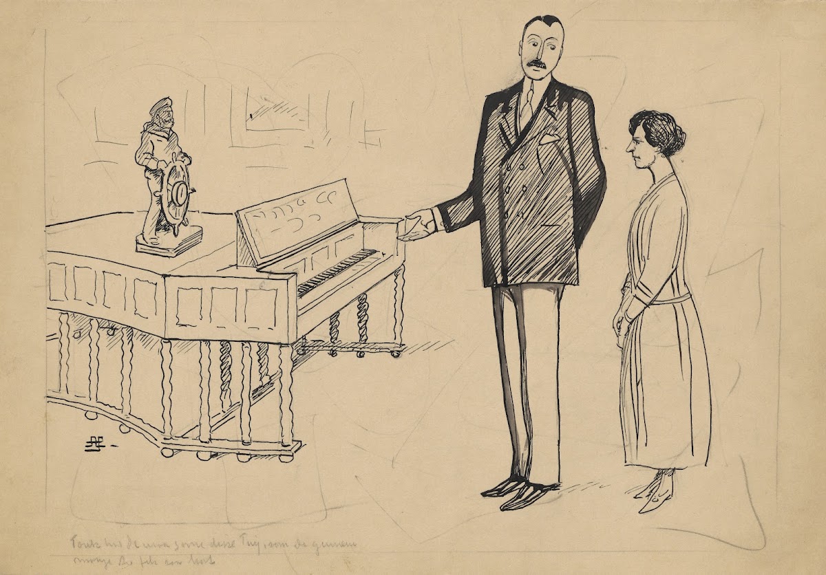 Among Other Things The Silver Wedding Couple Received A Bright Red Grand Piano A