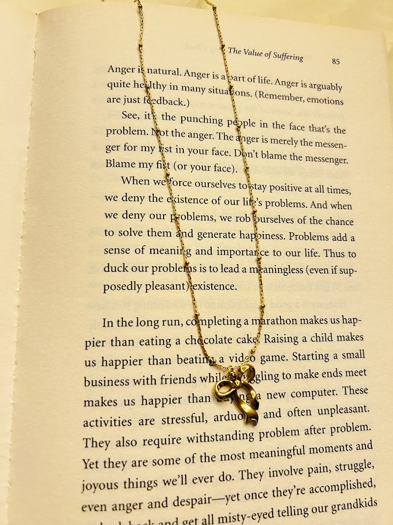 Hanging Bow Necklace view 2
