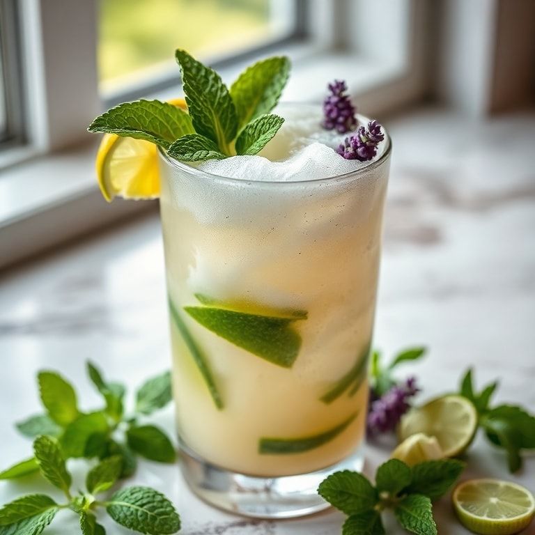 Chill Out with This Refreshing Lavender Mojito Mocktail: Easy Homemade Family Friendly finished