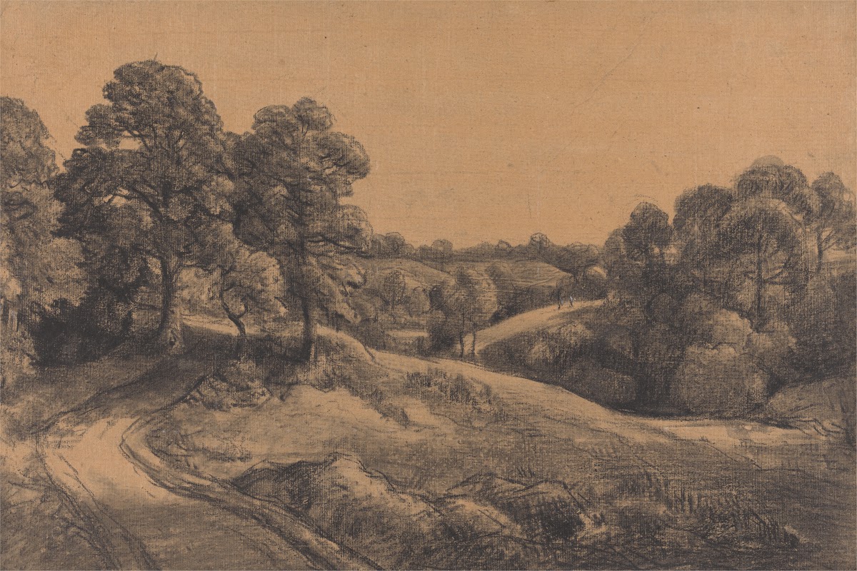 Wooded Slope with a Receding Road ca 1805