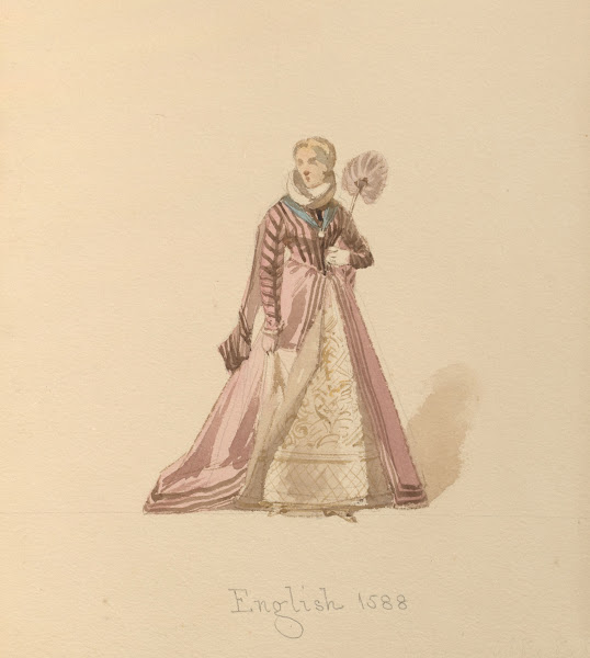 Sketches of costume Pl034 1842