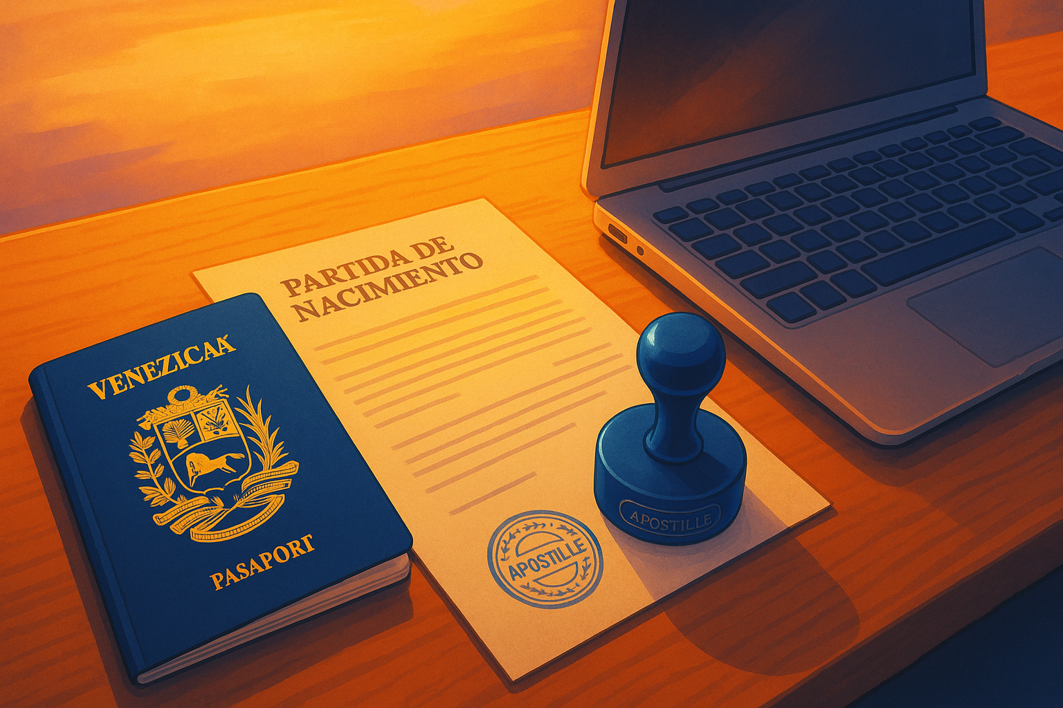 Checklist de trámites y documentos para apostilla en Venezuela desde el exterior