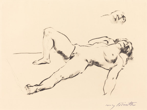 Reclining Female Nude  II Liegender Weiblicher Akt II 1912