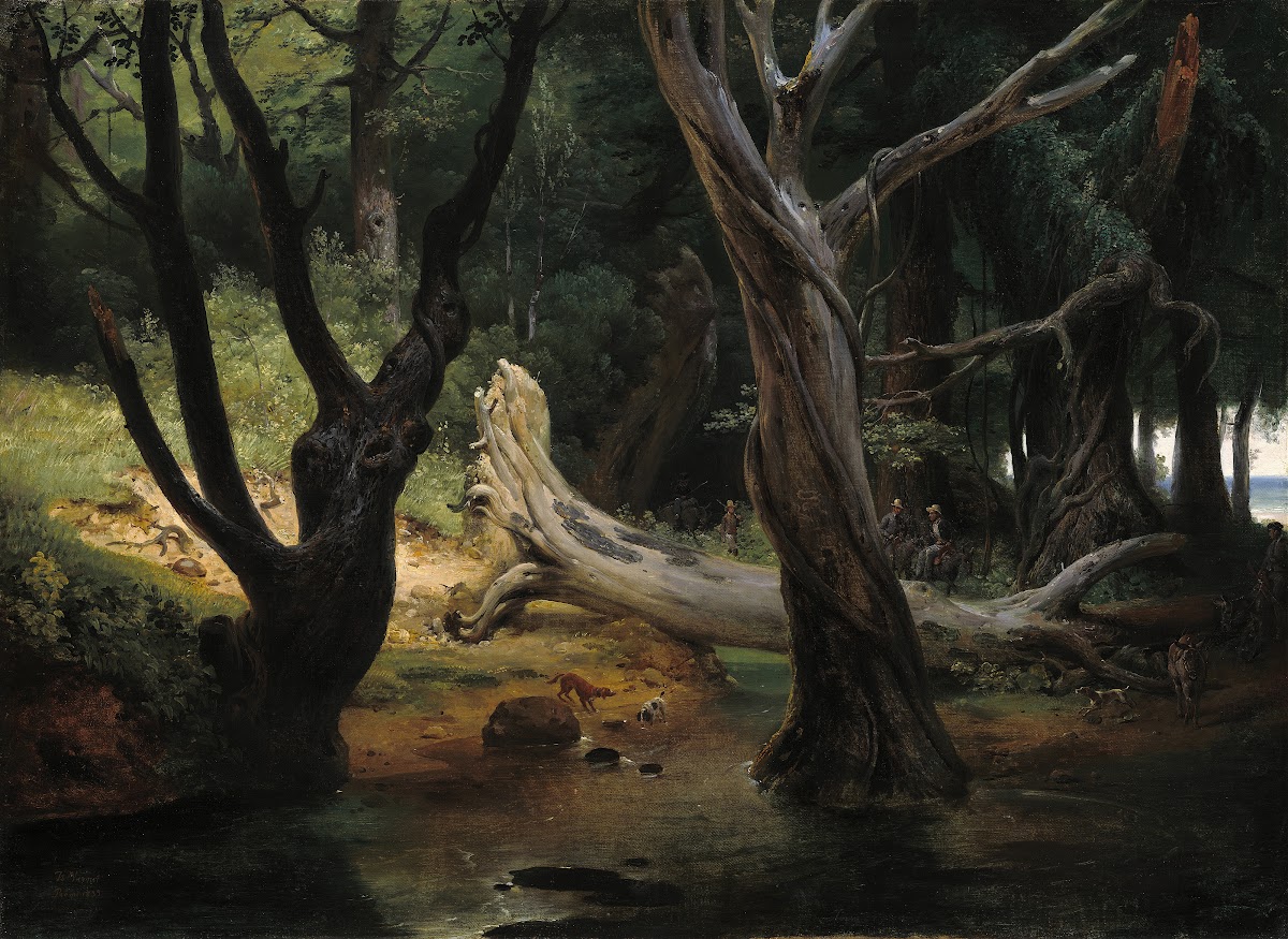 Departure for the Hunt in the Pontine Marshes 1833