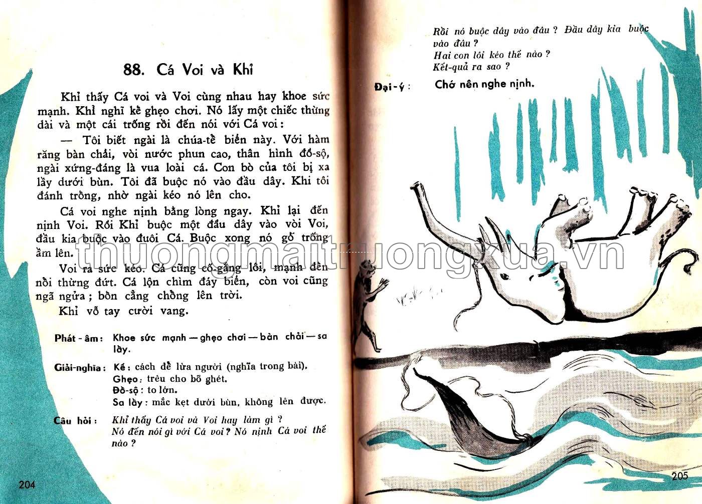 Tập đọc lớp ba (1966) - Trang 102