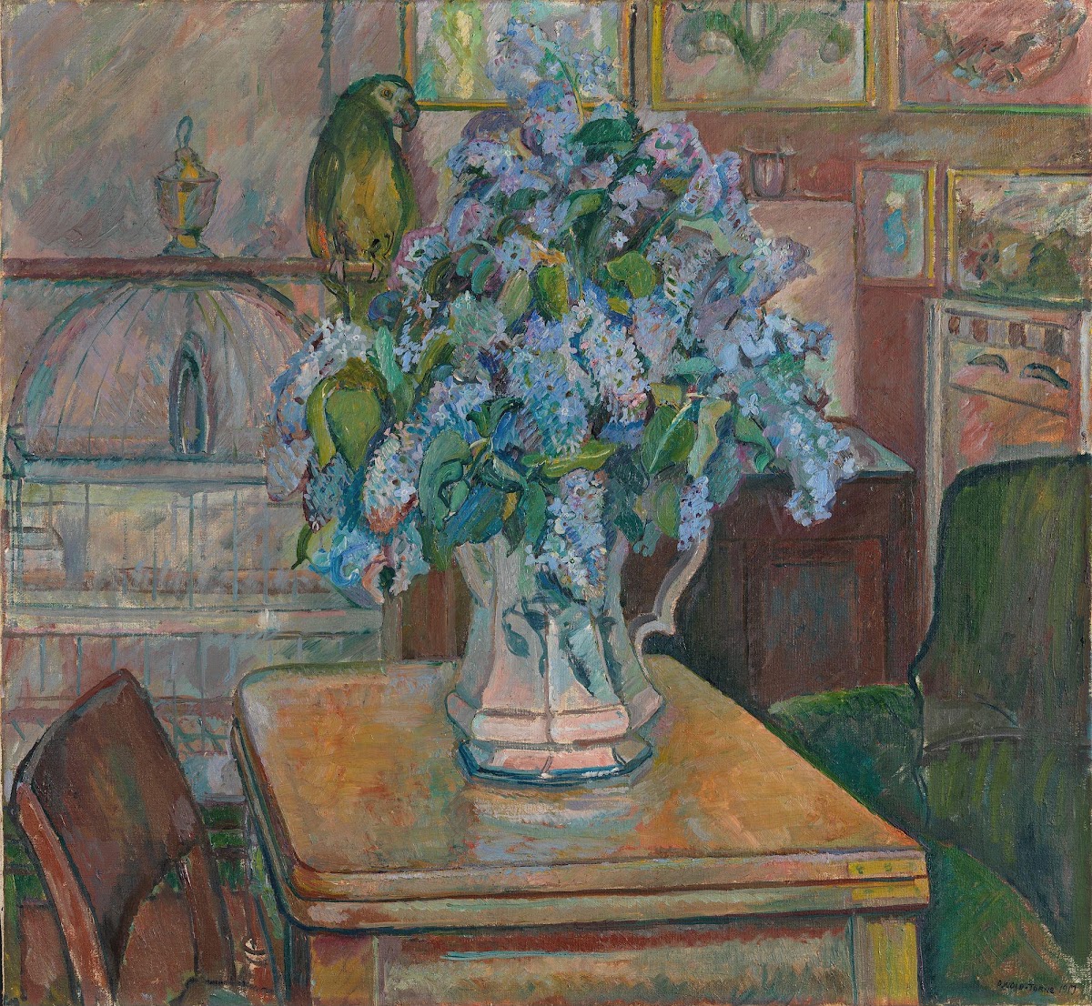 Lilacs and Parrot 1917