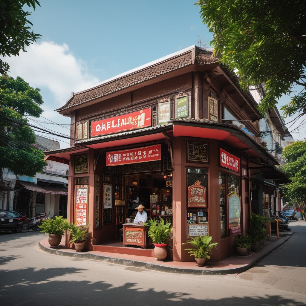 Hình minh họa: Khung cảnh cửa hàng và quy trình kinh doanh của bài viết 'Hộ Kinh Doanh Quán Cafe Doanh Thu 1-3 Tỷ/Năm (2026): Kê Khai Sổ Sách Hay Thuế Khoán Để Tối Ưu & Tránh Rủi Ro?'