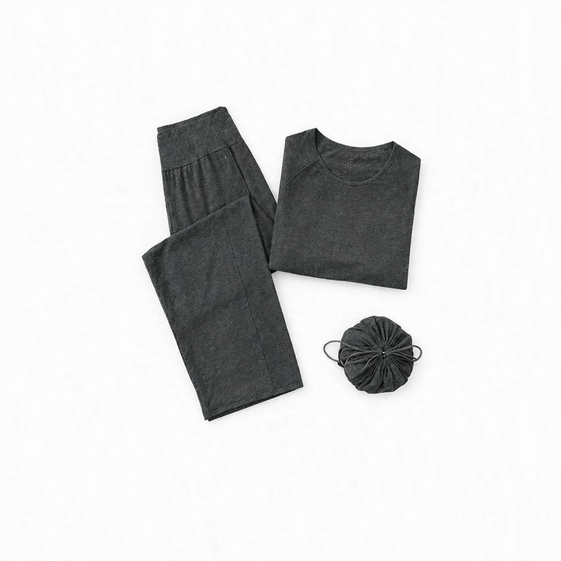 Men's Pajama Set, breathable, crew neck