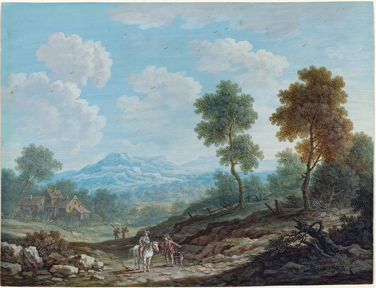 Travelers in a Broad Valley c 1750