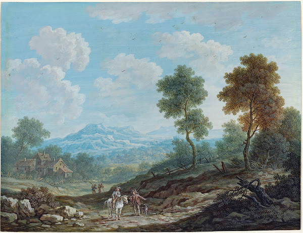 Travelers in a Broad Valley c 1750