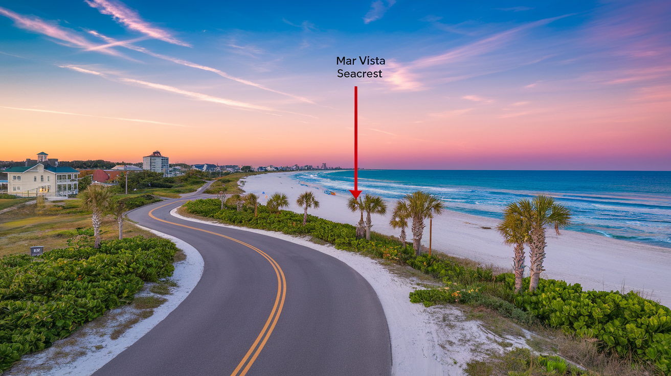 Distance from Mar Vista to Seacrest Myrtle Beach