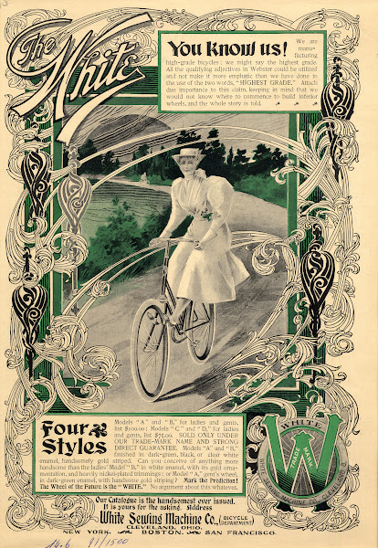 The White Bicycle White Sewing Machine Co 1896