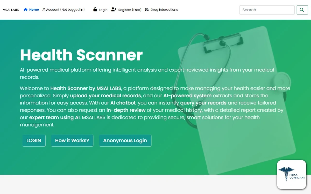 Captura de Health Scanner