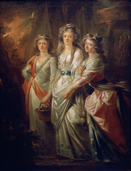 The countesses Elisabeth Christiane and Marie Karoline von Thun 1778 or 1788