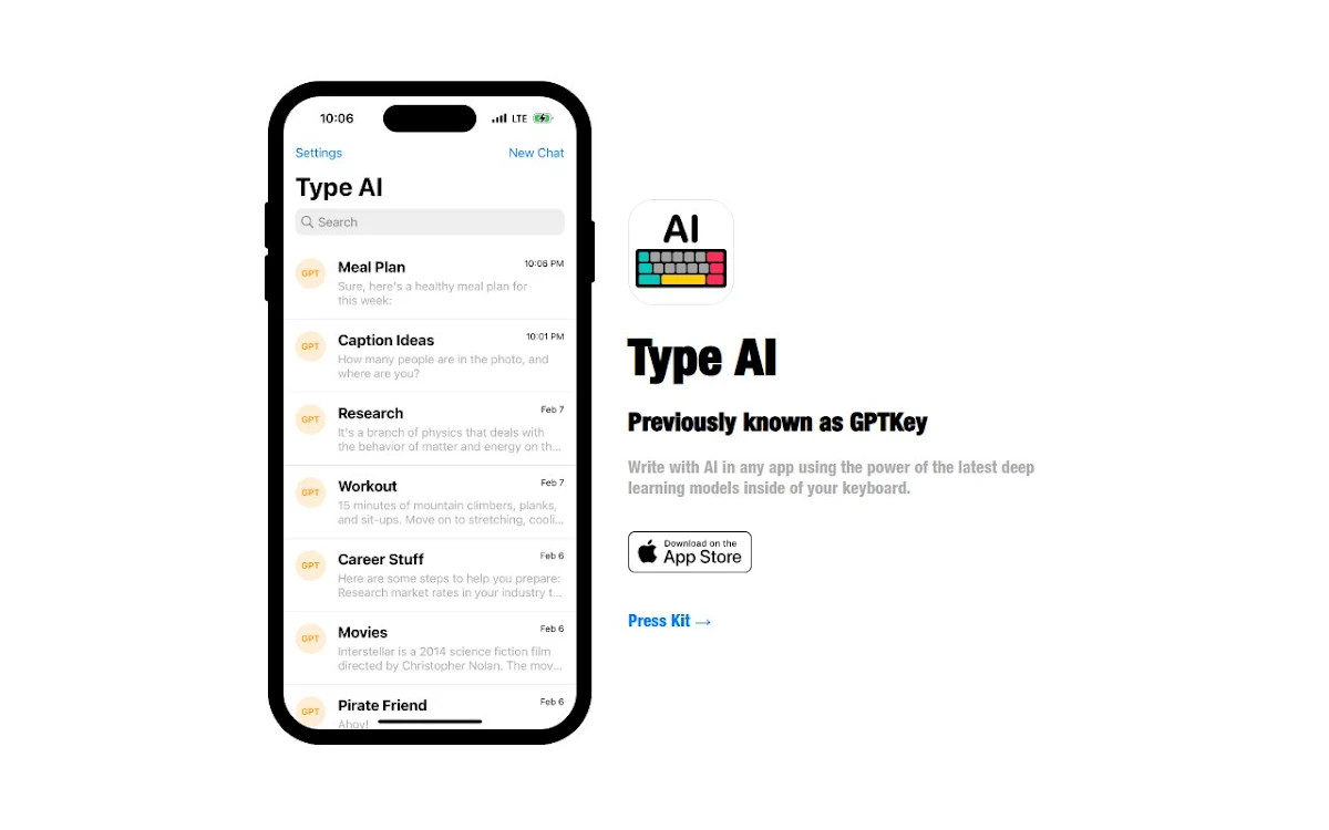 Captura de TypeAI