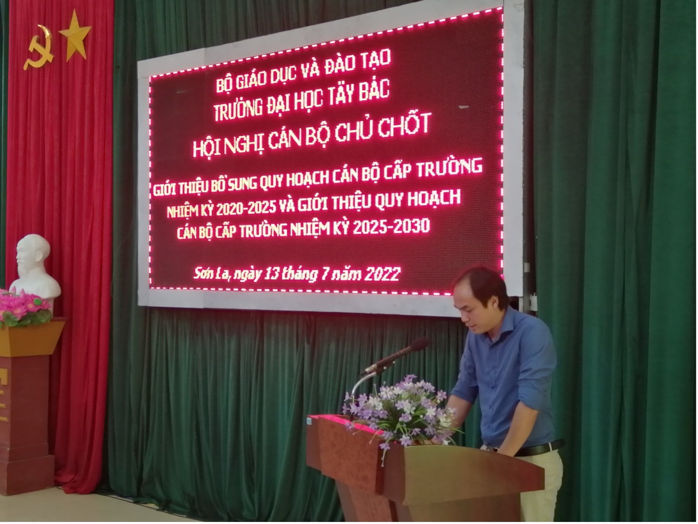 Trường Đại học Tây Bắc tổ chức Hội nghị cán bộ chủ chốt  lấy ý kiến phát hiện, giới thiệu nhân sự quy hoạch cấp Trường
