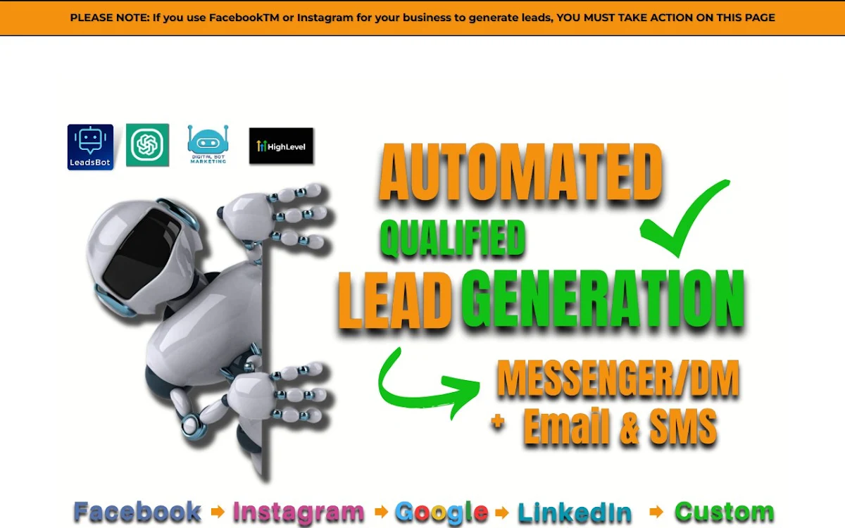 Captura de LeadsBot for FB Groups Lead Generation