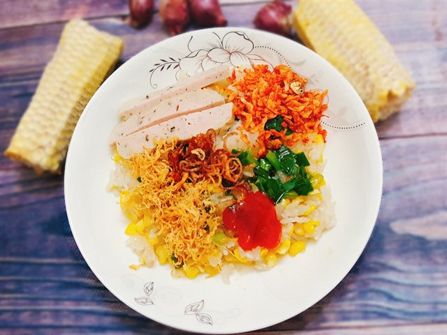 Xôi Bắp Mặn Đơn Giản