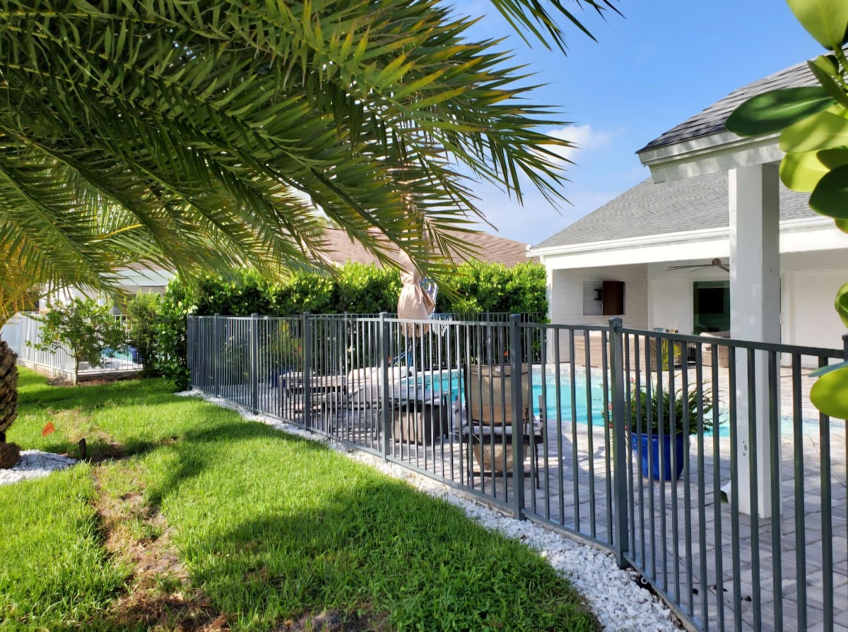 Aluminum fence installation in Cape Coral, Southwest Florida — Premier Fence of SWFL