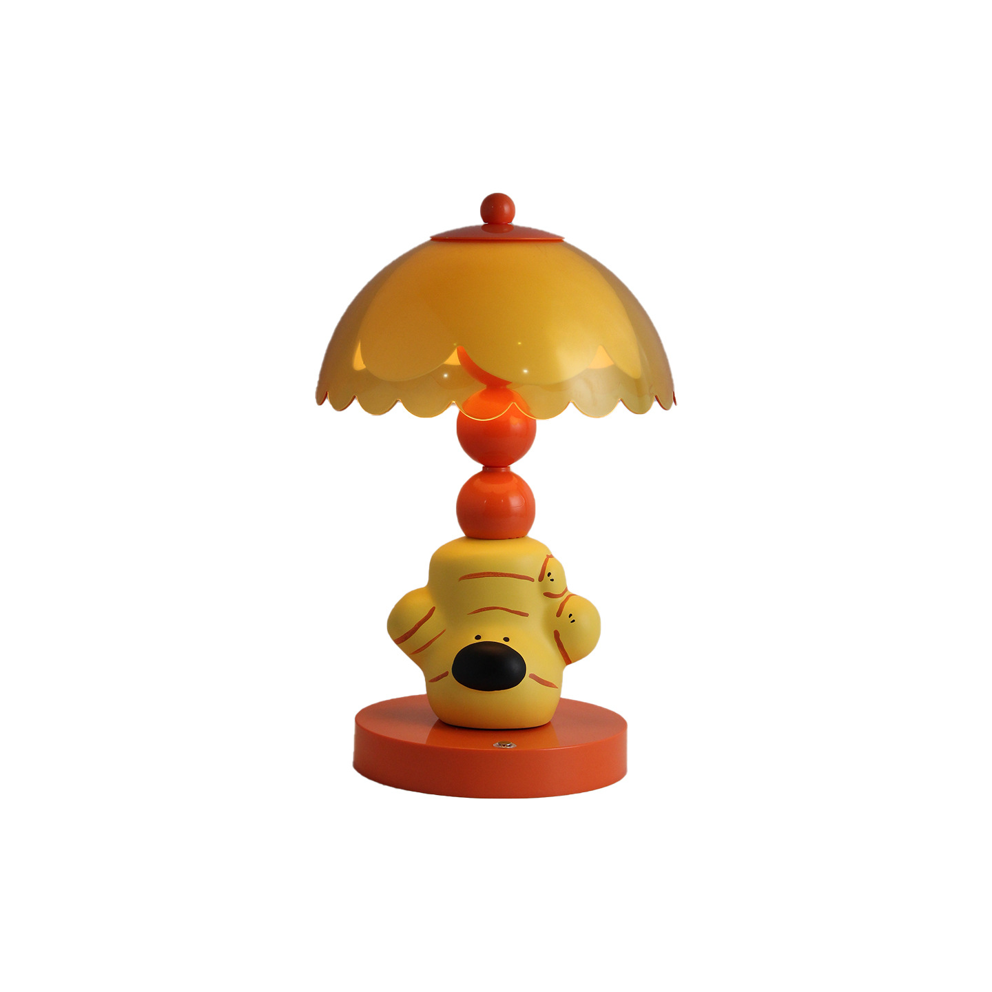 Ginger Dog Table Lamp, ABS, yellow, color-changing