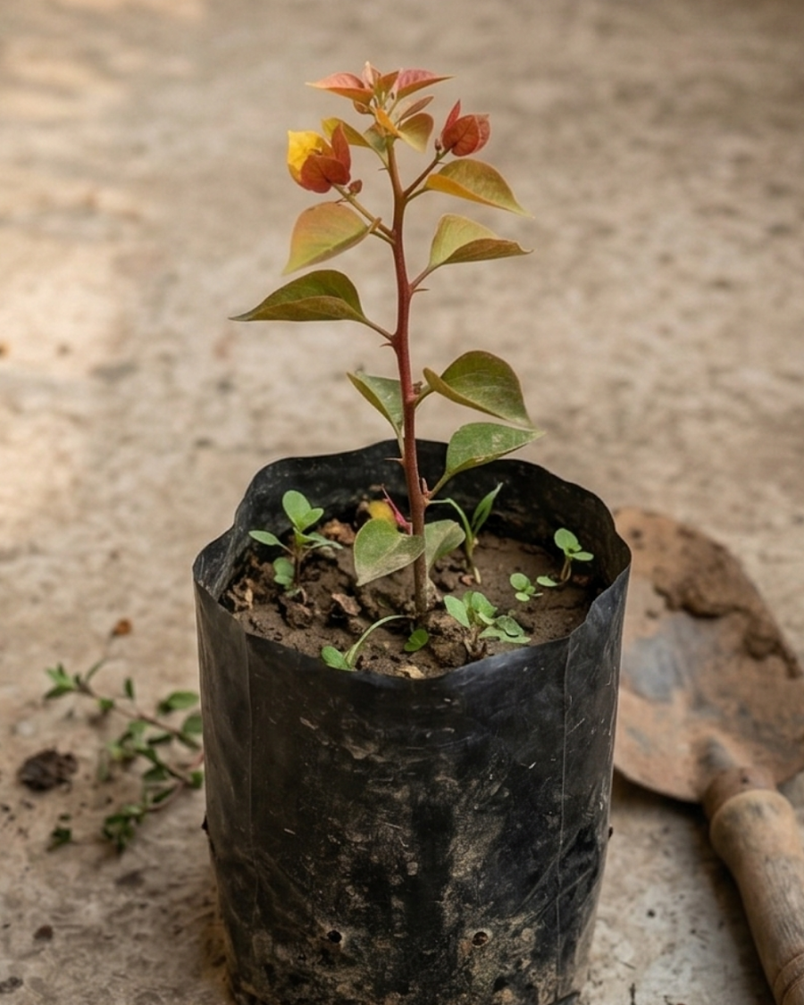 Imported Moonlight Red Bougainvillea Plant — view 4