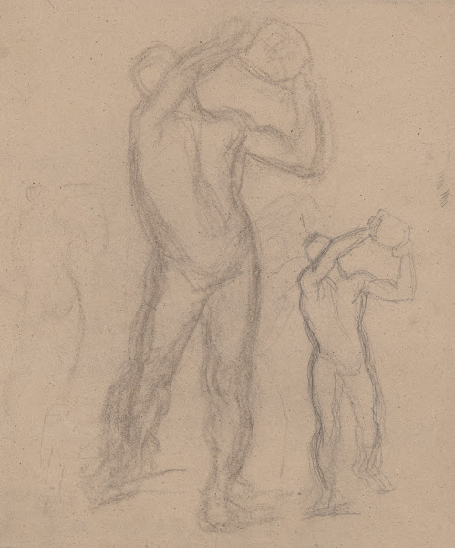 Sketches of male nude for the painting Martyrdom of St Matthias 1866 1867