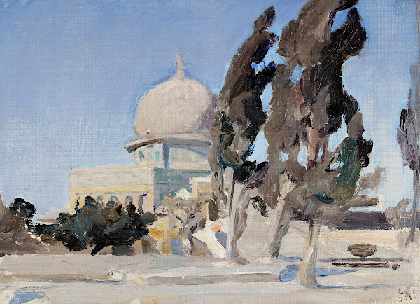 Mosque of Omar in Jerusalem From the journey to Palestine 1901