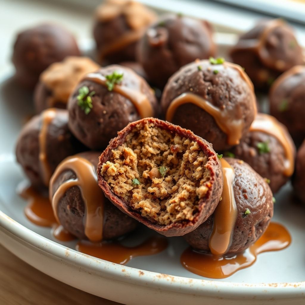 No-Bake Chocolate Peanut Butter Protein Balls – Easy 15-Minute Energy Snack finished