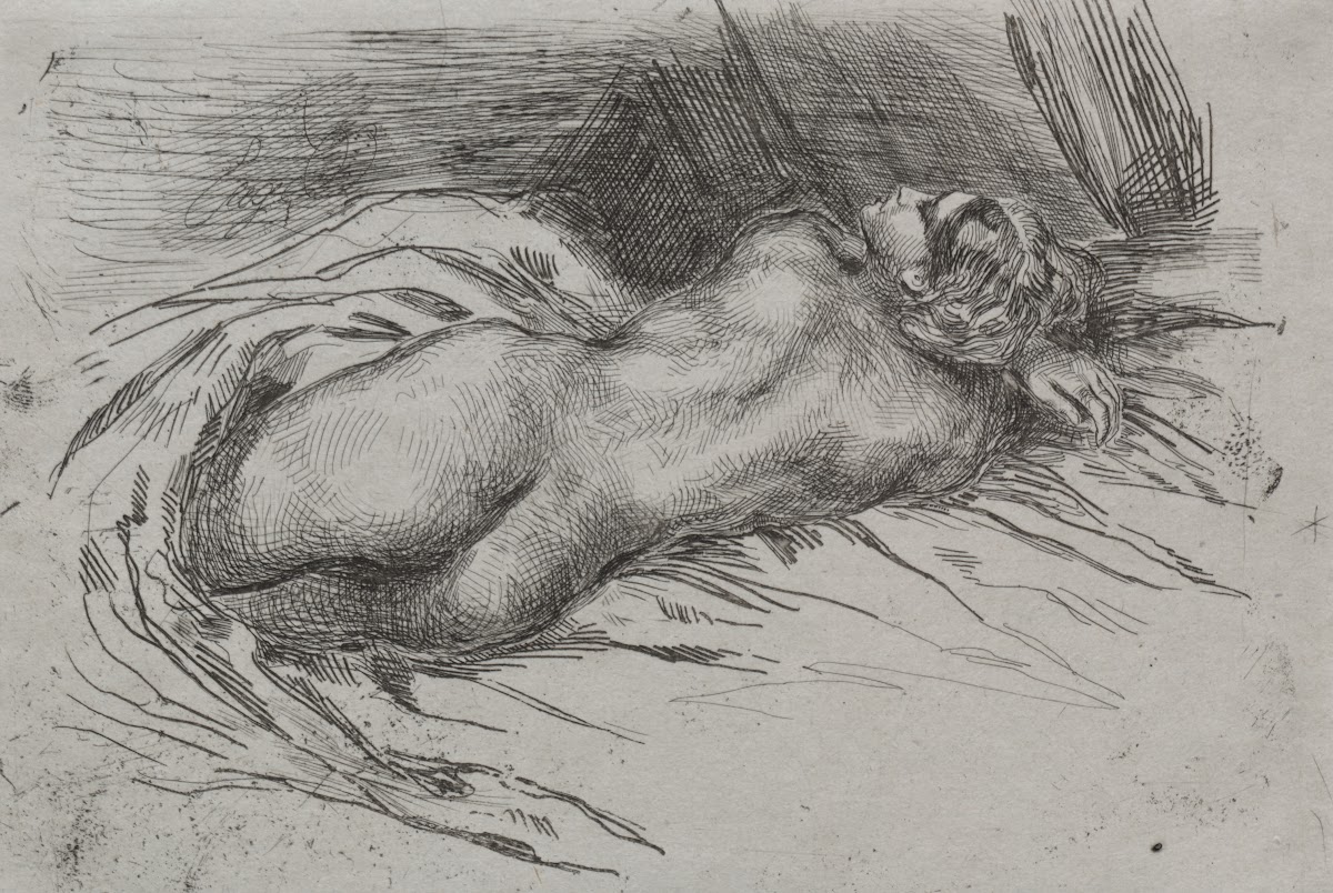Study of a Woman Seen from the Back 1833