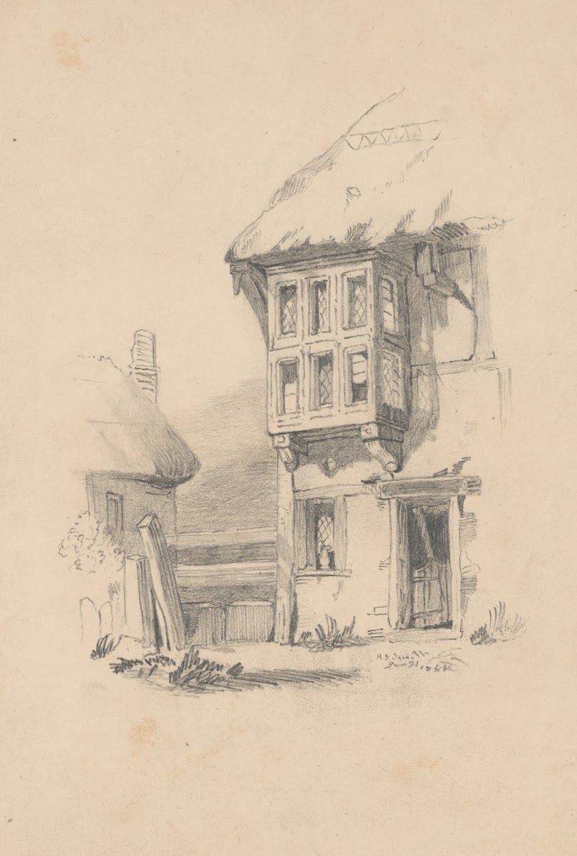 Pencil exercise no 7  half timbered house 1844