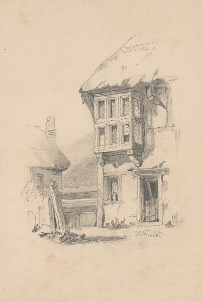 Pencil exercise no 7  half timbered house 1844