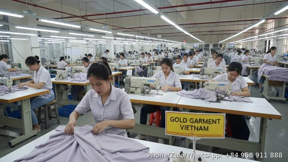 garment making factory - Gold Garment Vietnam