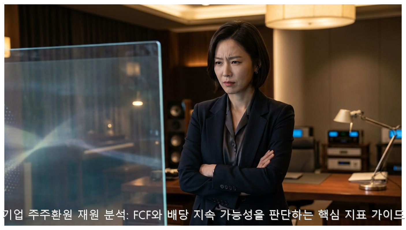 기업 주주환원 재원 분석: FCF와 배당 지속 가능성을 판단하는 핵심 지표 가이드 핵심 안내 및 분석 인포그래픽 (2)