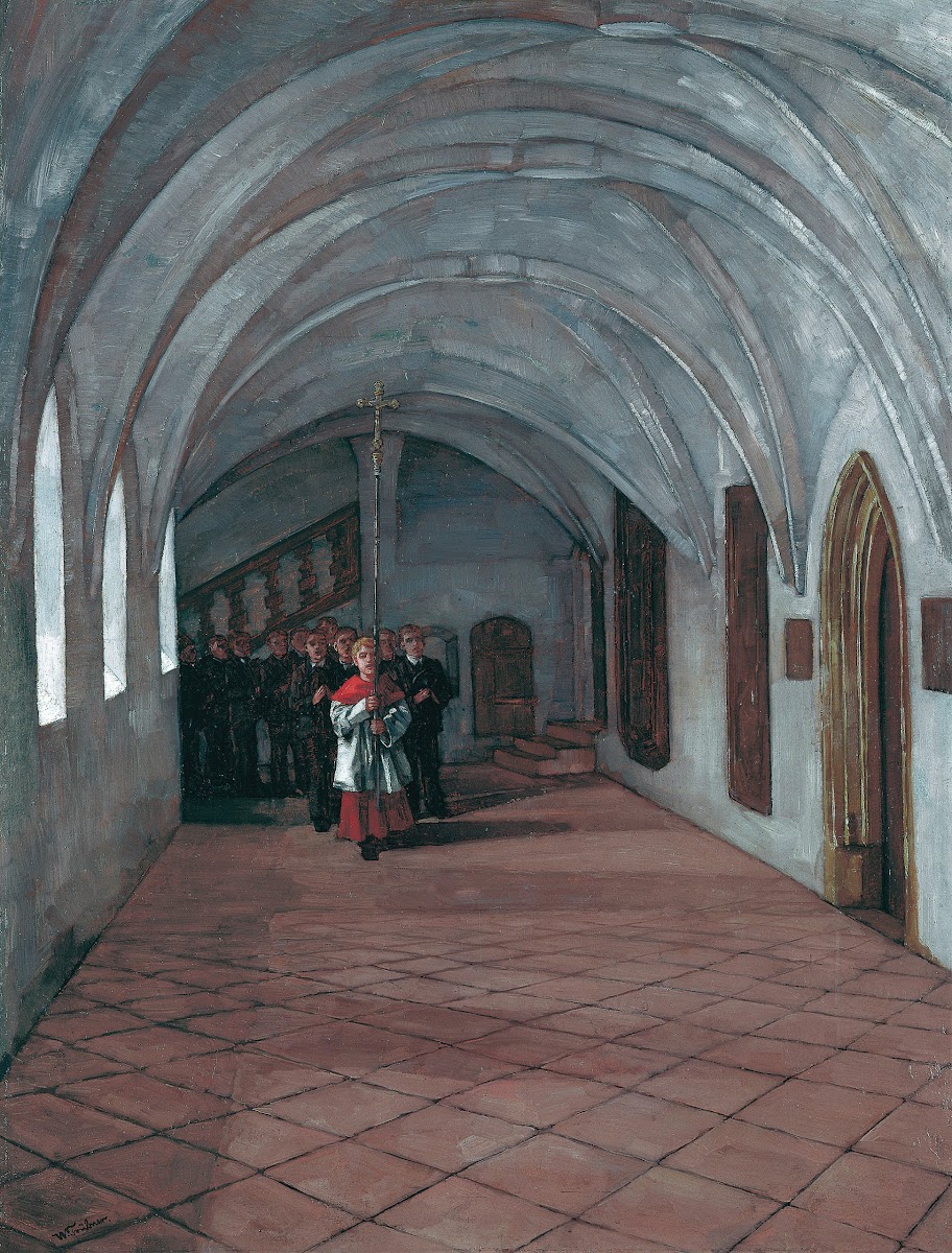 Prozession im Kreuzgang in Seeon 1892