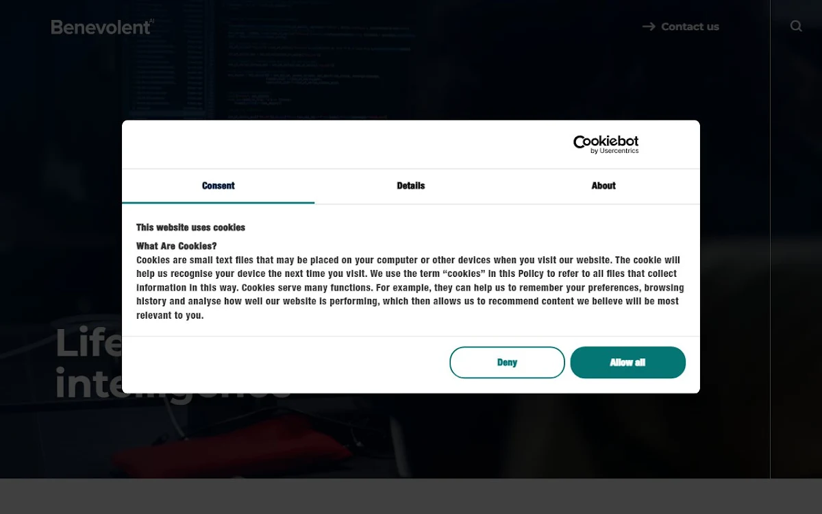 Captura de benevolent.ai