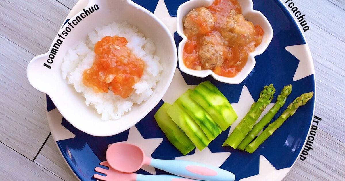Xíu mại sốt cà chua - ăn dặm