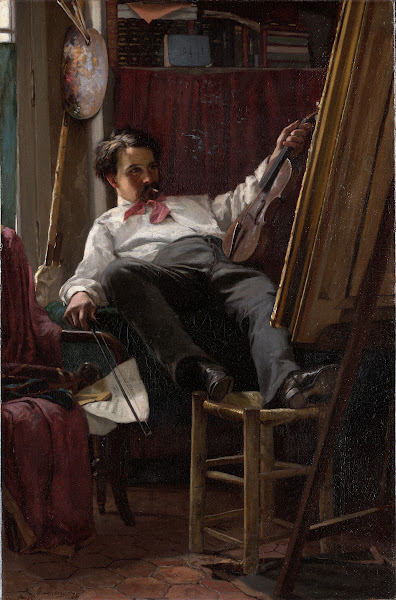Self Portrait of the Artist in HisStudio 1875