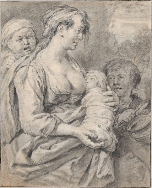 A Gypsy Mother with Three Children 1650s