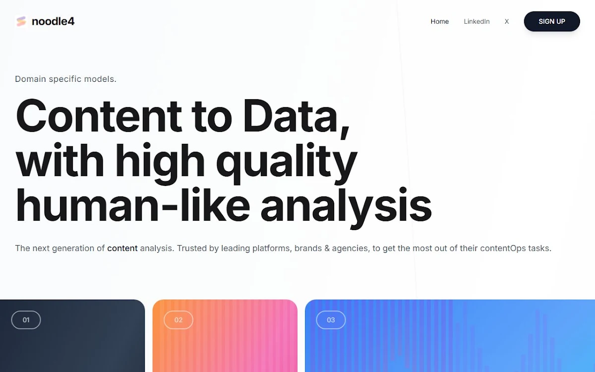 Captura de Noodle4 AI - Content review assistant.