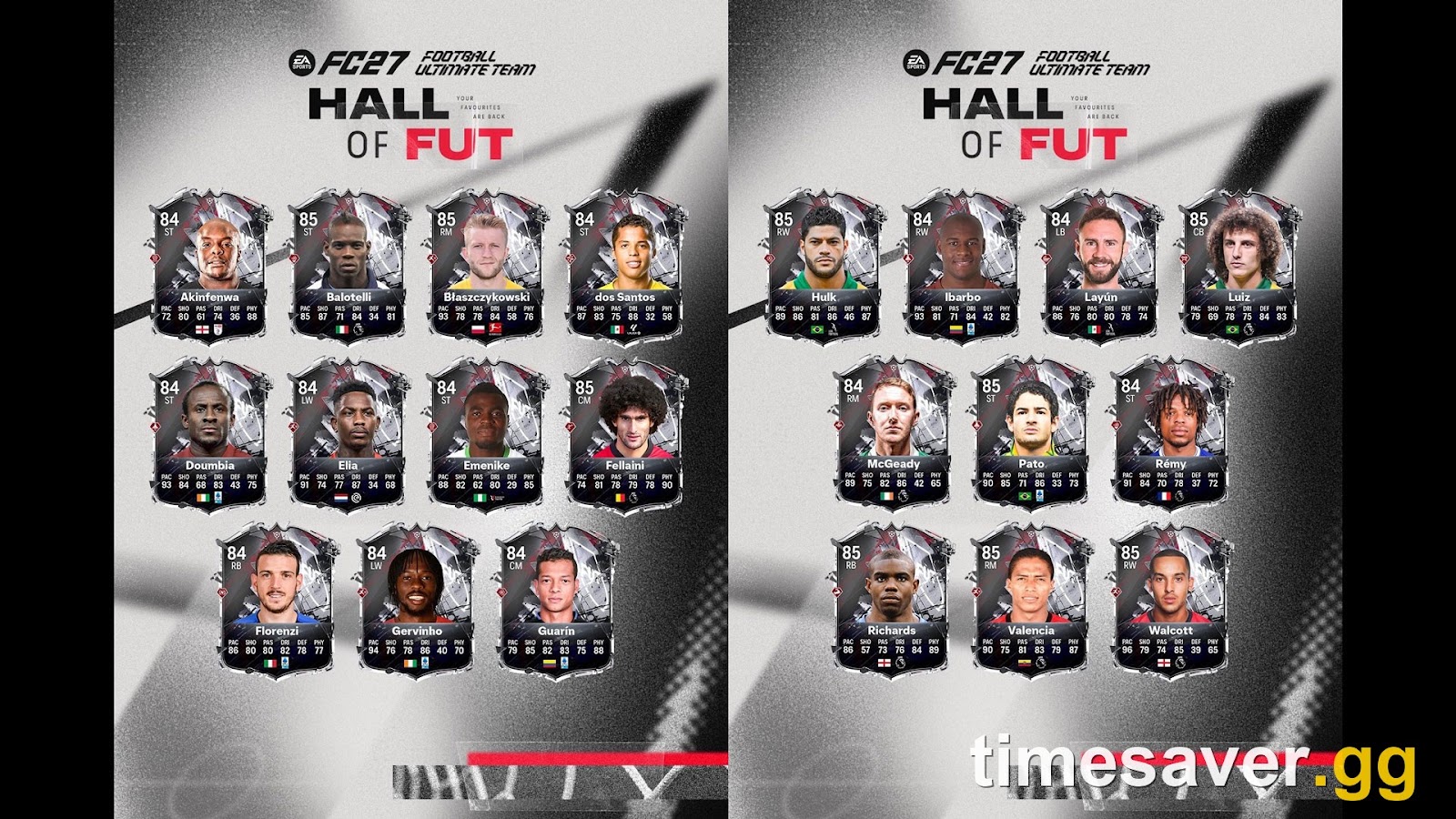 FC 27 Hall of FUT player cards, which now follow the same chemistry rules as Heroes