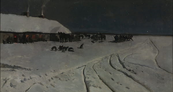 Winter night in Ukraine 1877