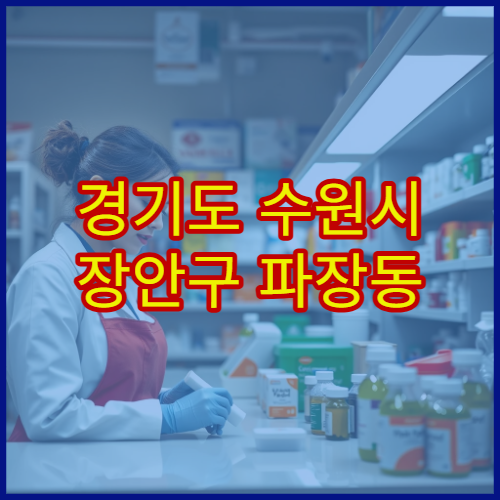 경기도 수원시 장안구 파장동 설날 연휴 당번약국 위치와 시간