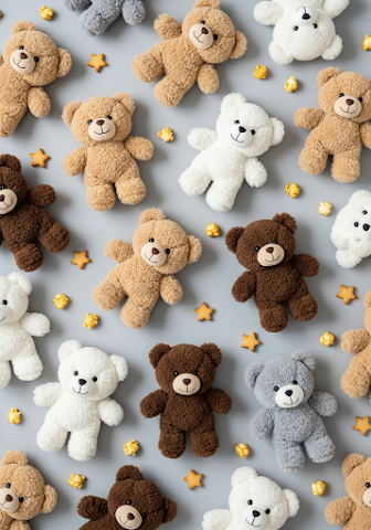 Adorable Plush Teddy Bear Pattern