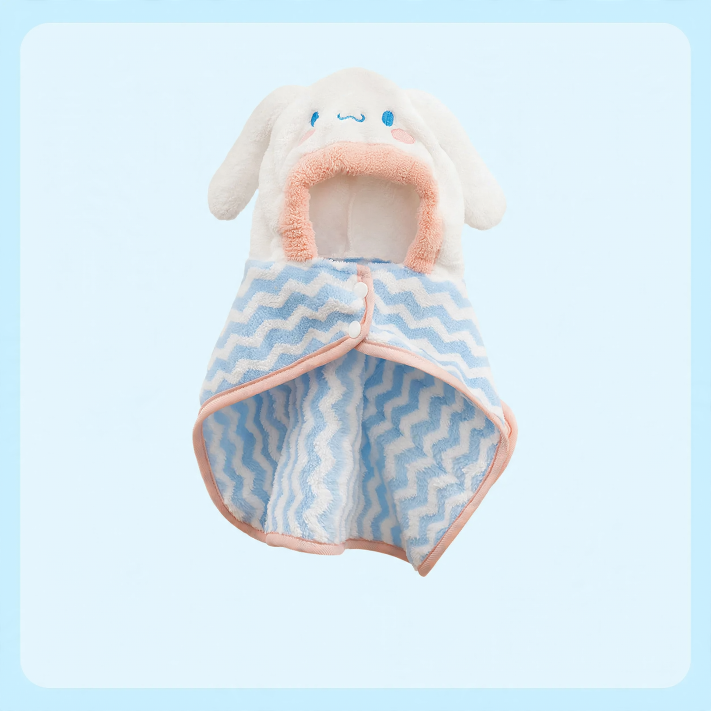 Pet bathrobe with hood, absorbent and quick-drying